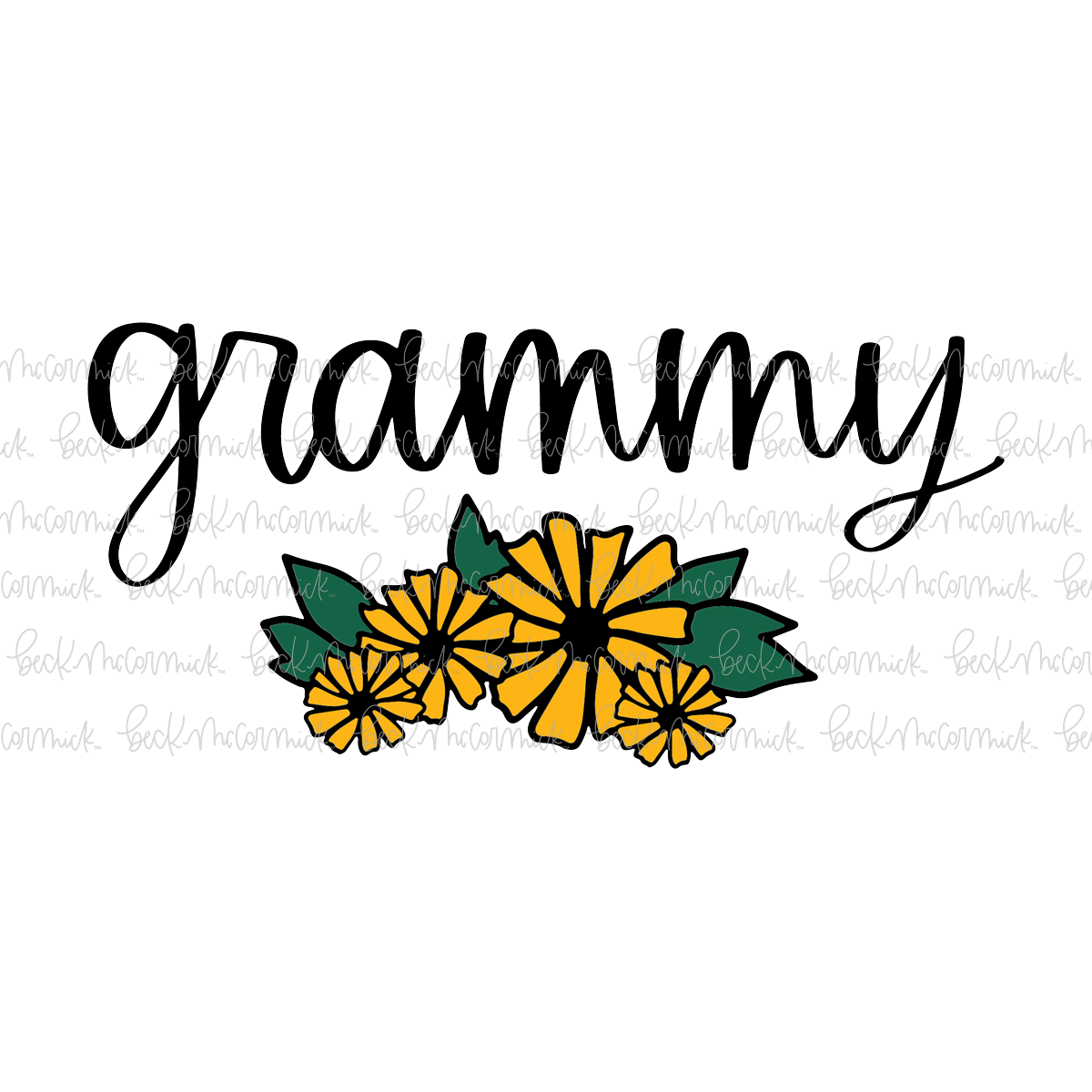 Bouquet Grammy - Family SVG File