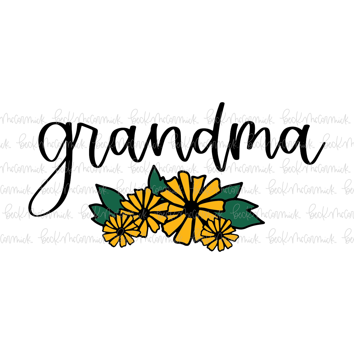 Bouquet Grandma - Family SVG File