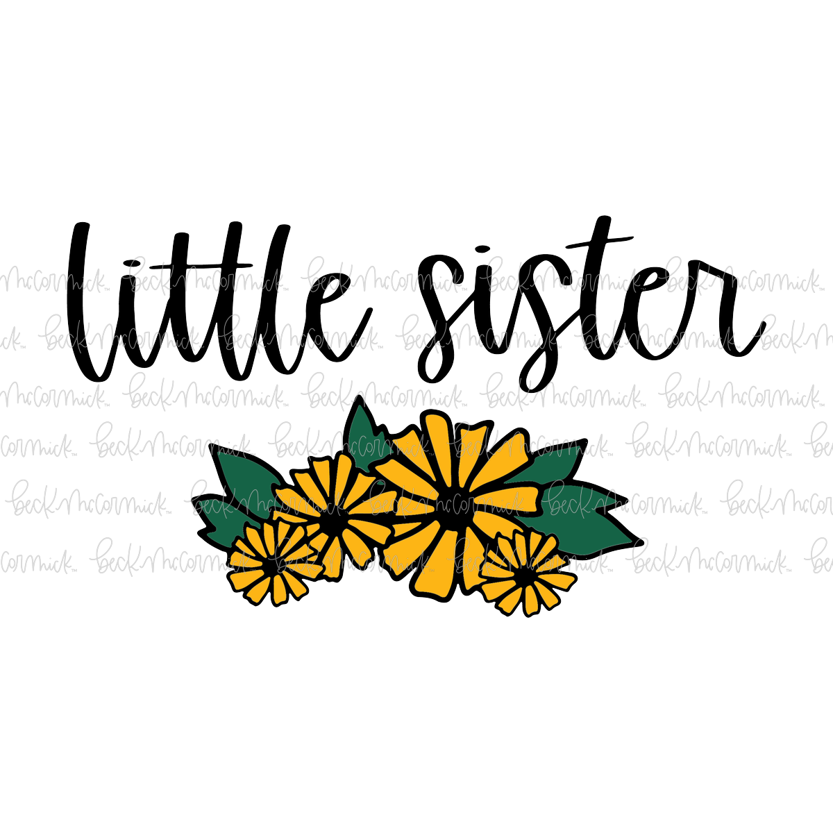 Bouquet Little Sister - Family SVG File