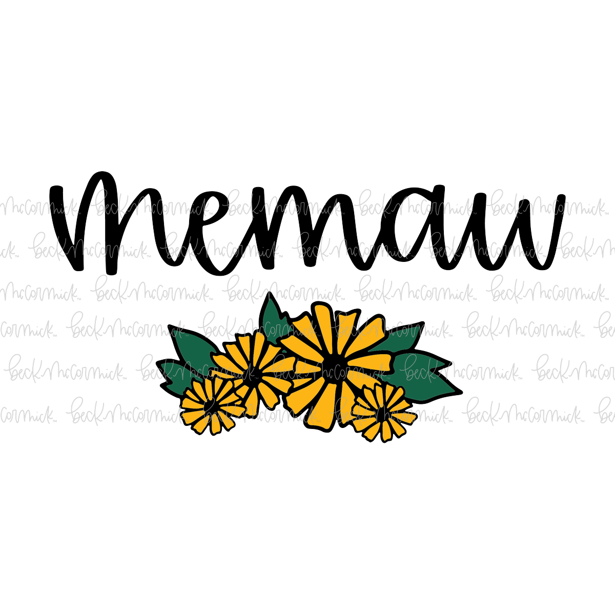 Bouquet Memaw - Family SVG File