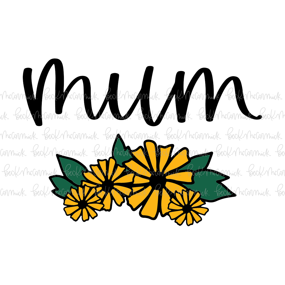 Bouquet Mum - Family SVG File