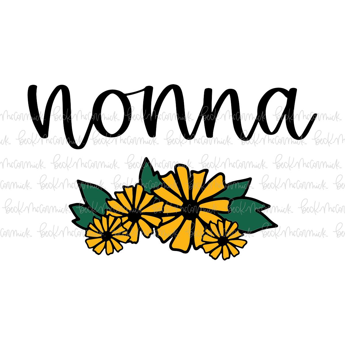 Bouquet Nonna - Family SVG File