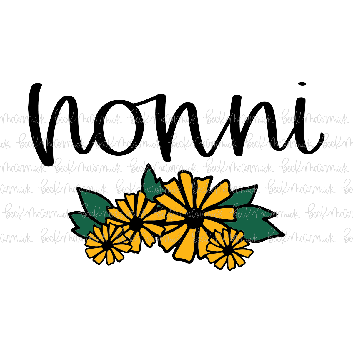 Bouquet Nonni - Family SVG File