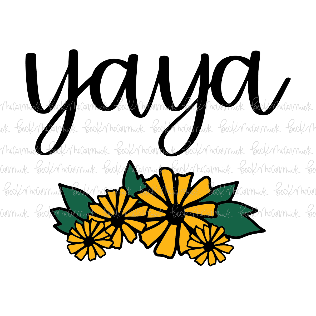 Bouquet Yaya - Family SVG File