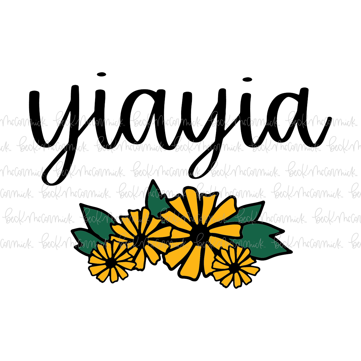 Bouquet Yiayia - Family SVG File