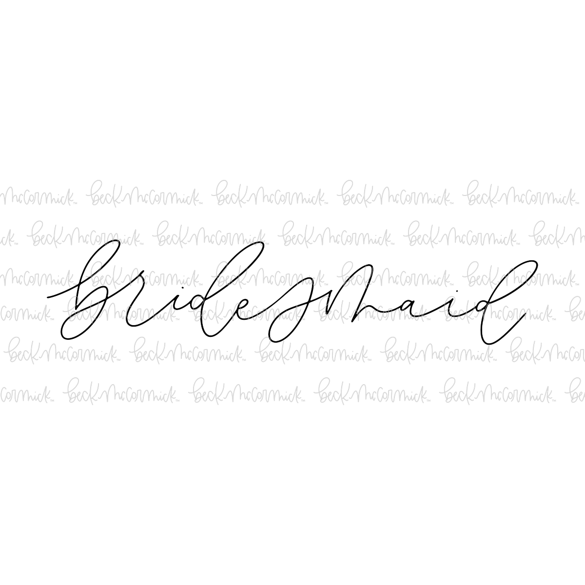 Bridesmaid - Family SVG File, Home SVG File