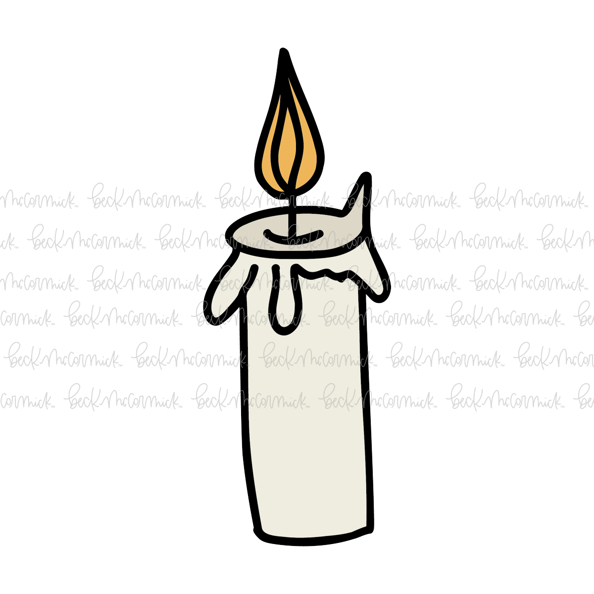 Candle - Halloween SVG File
