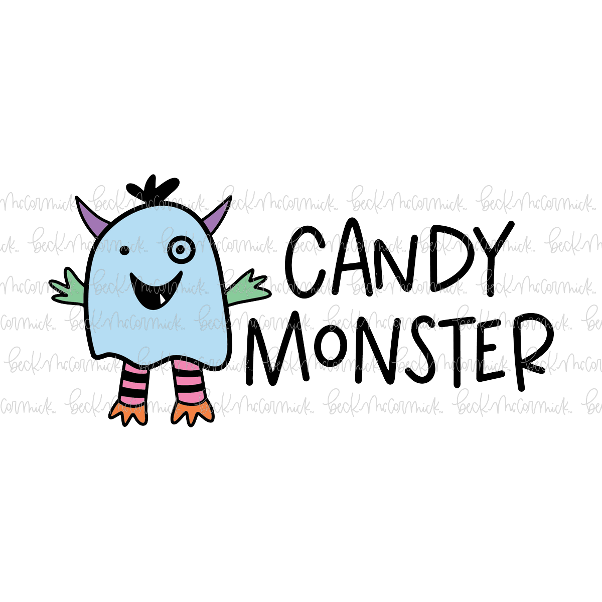 Candy Monster - Halloween SVG File
