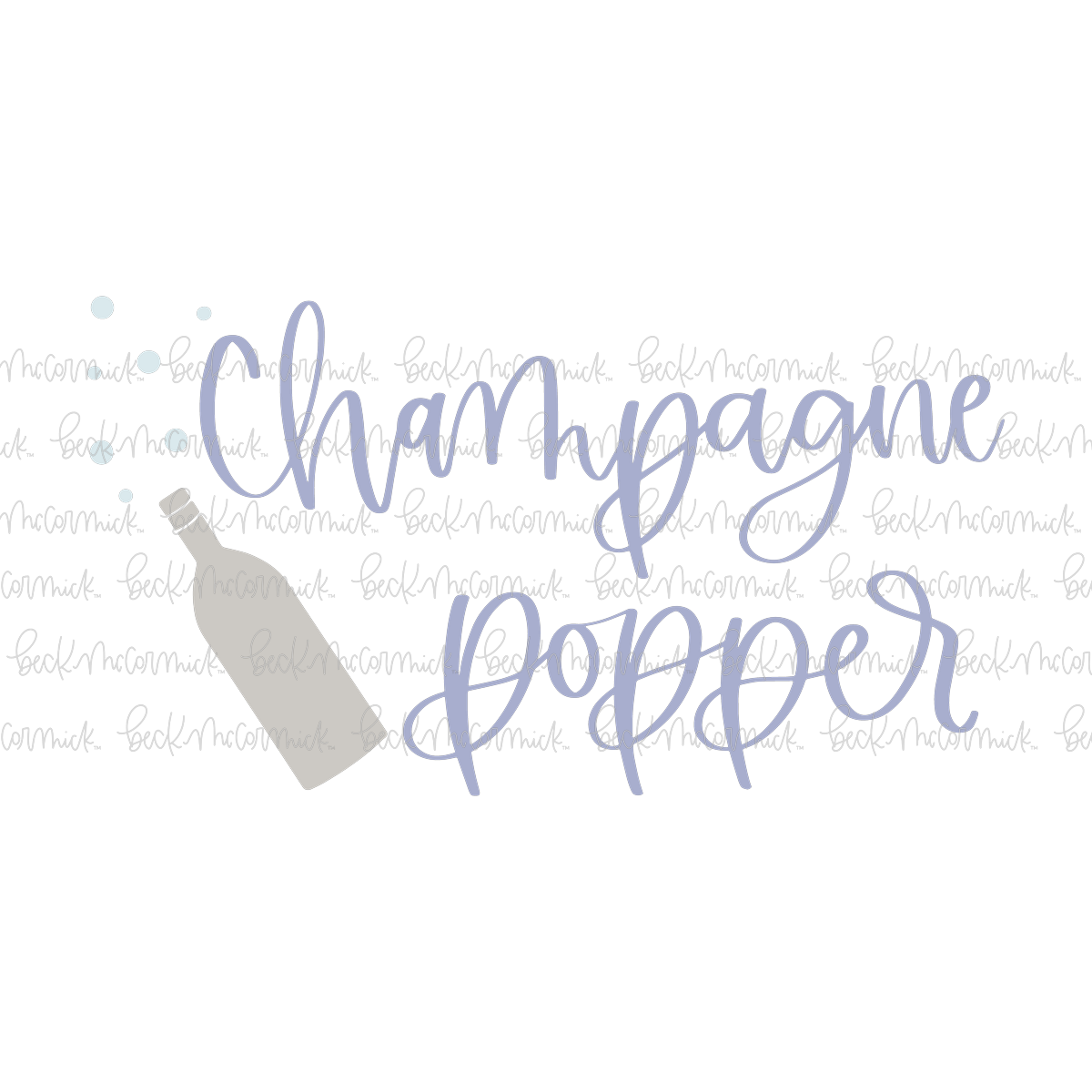 Champagne Popper - Alcohol SVG File, Boozy SVG File