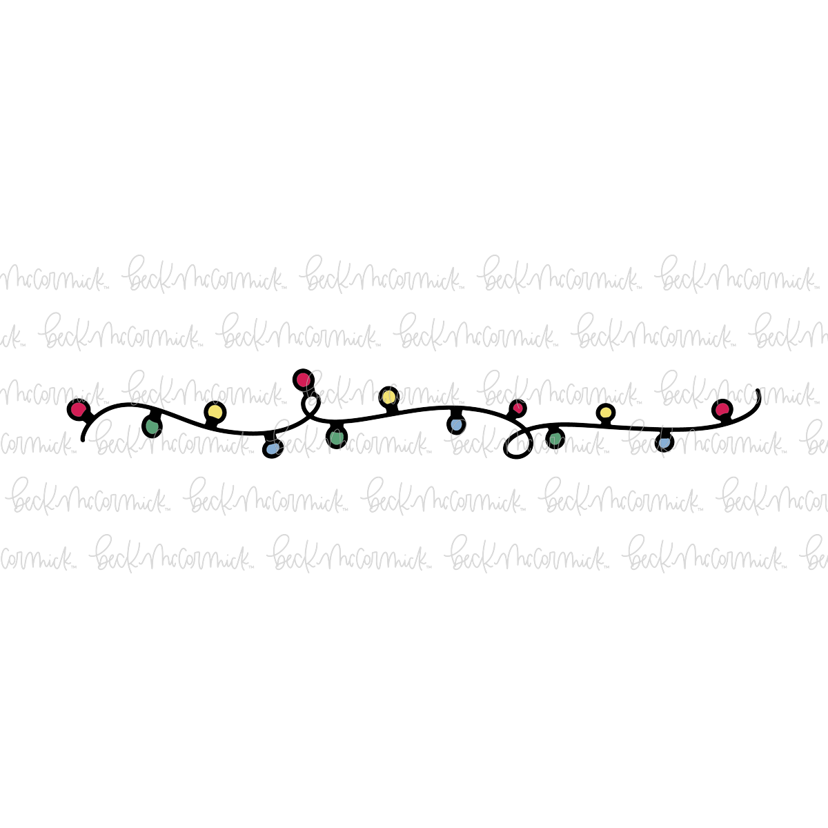Christmas Light Strand 2 - Christmas SVG File