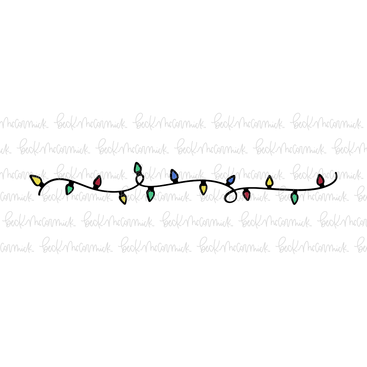 Christmas Light Strand - Christmas SVG File