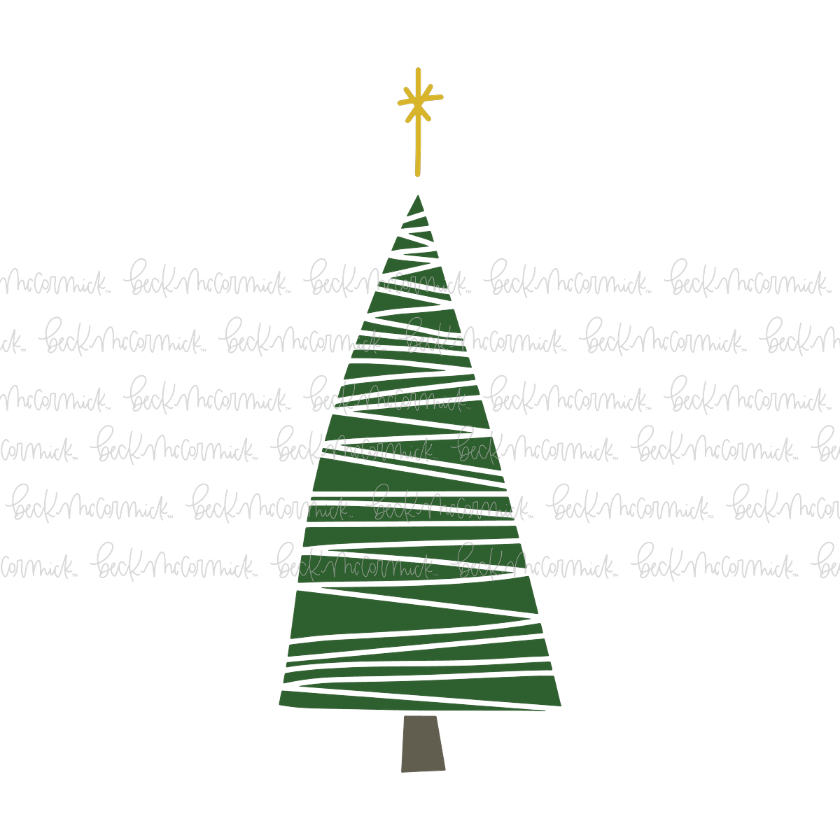 Christmas Tree Doodle 2 - Christmas SVG File