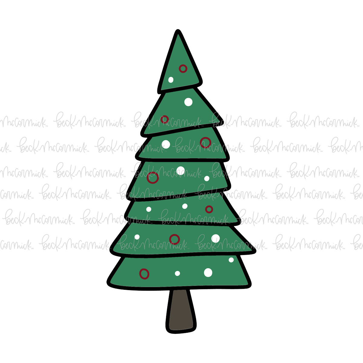 Christmas Tree With Ornaments - Christmas SVG File