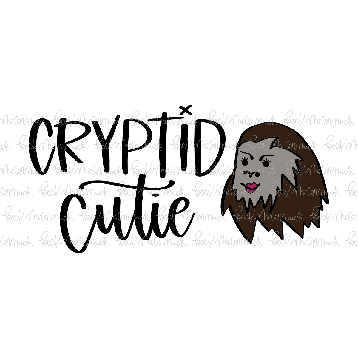 Cryptid Cutie With Bigfoot - Halloween SVG File