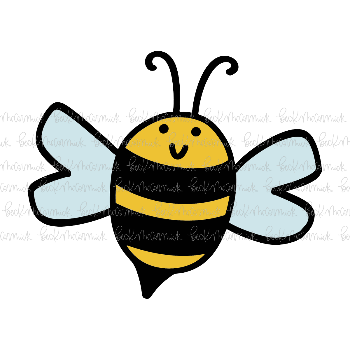 Cute Bee - Easter and Spring SVG File
