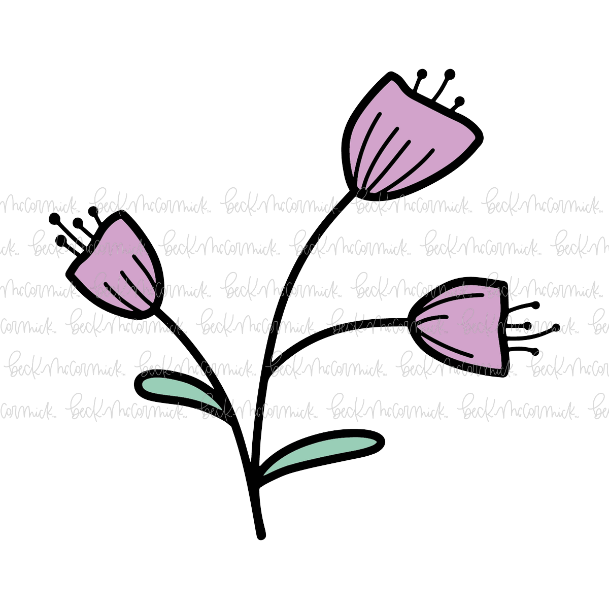 Cute Flower 2 - Plant and Gardening SVG File