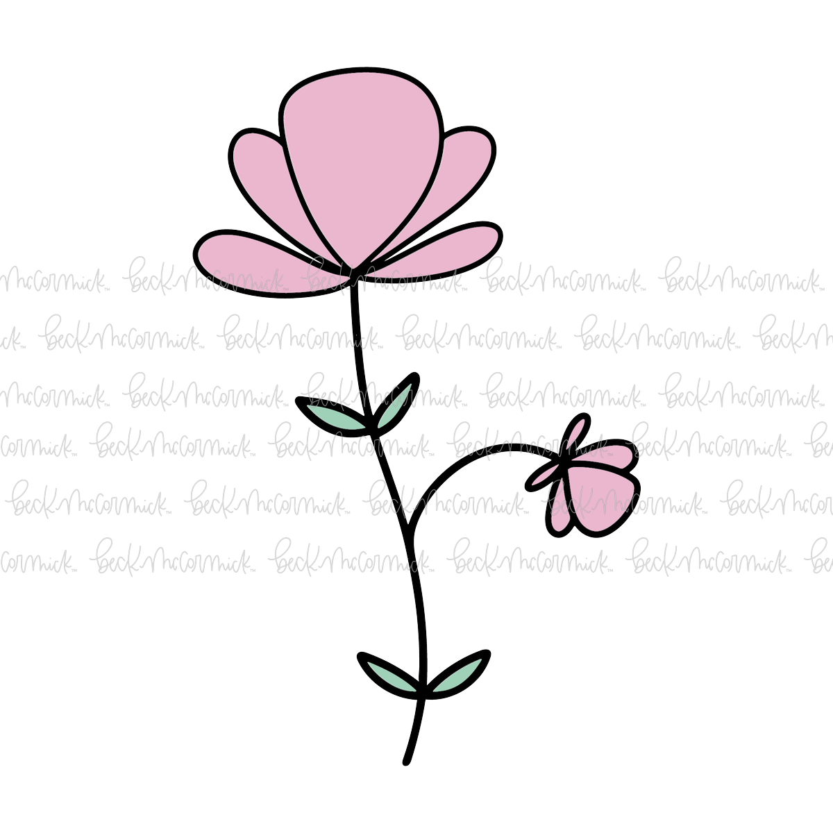 Cute Flower 3 - Plant and Gardening SVG File
