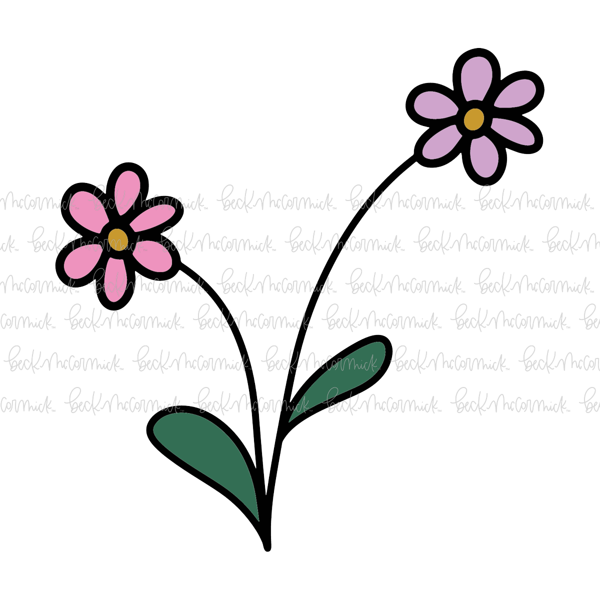 Cute Flower - Plant and Gardening SVG File