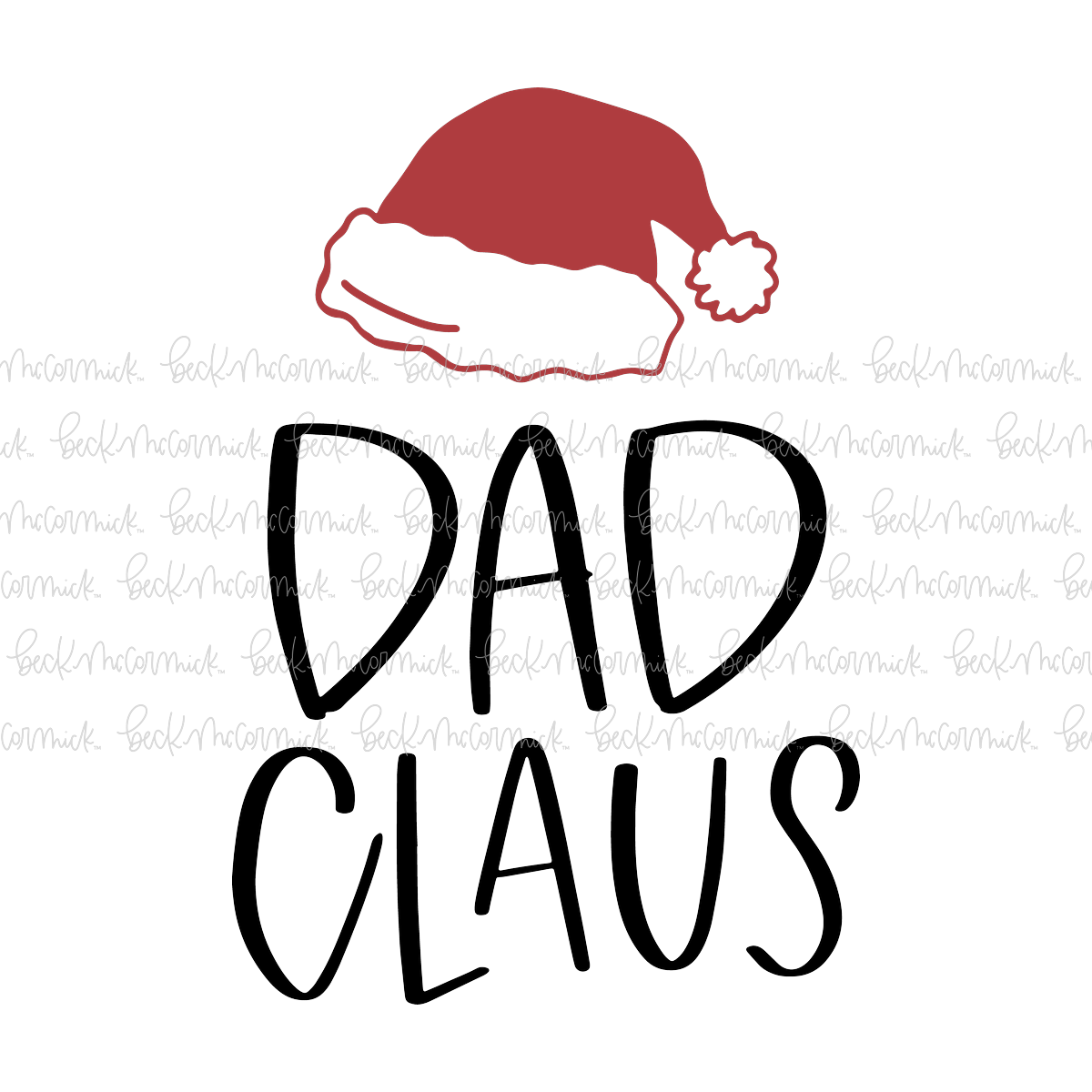 Dad Claus - Christmas SVG File