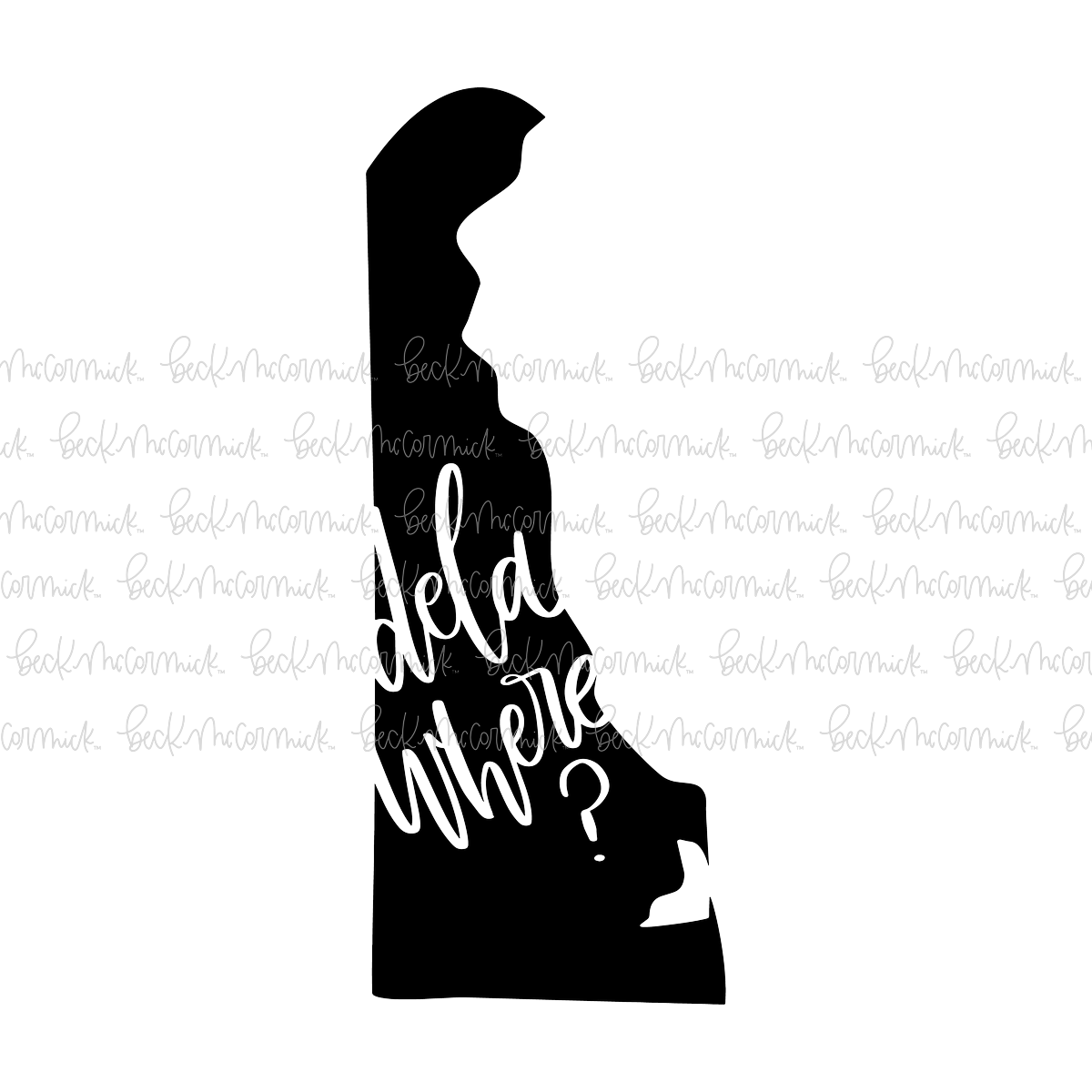 Delawhere - US State SVG