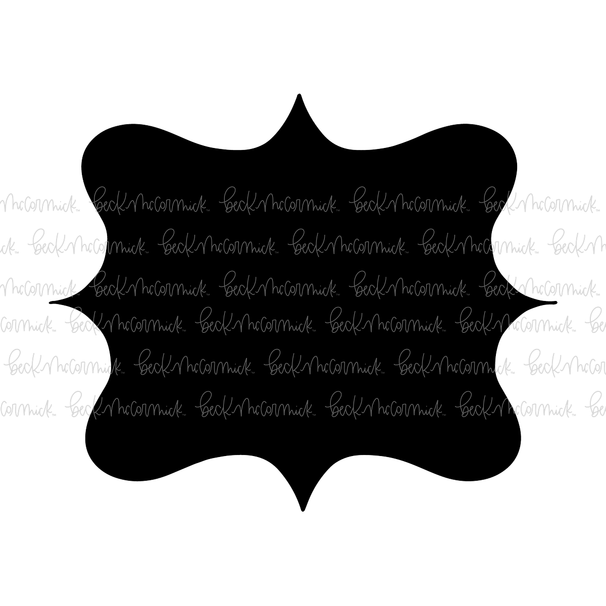 Flourished Frame Solid - Doodle SVG, Graphics