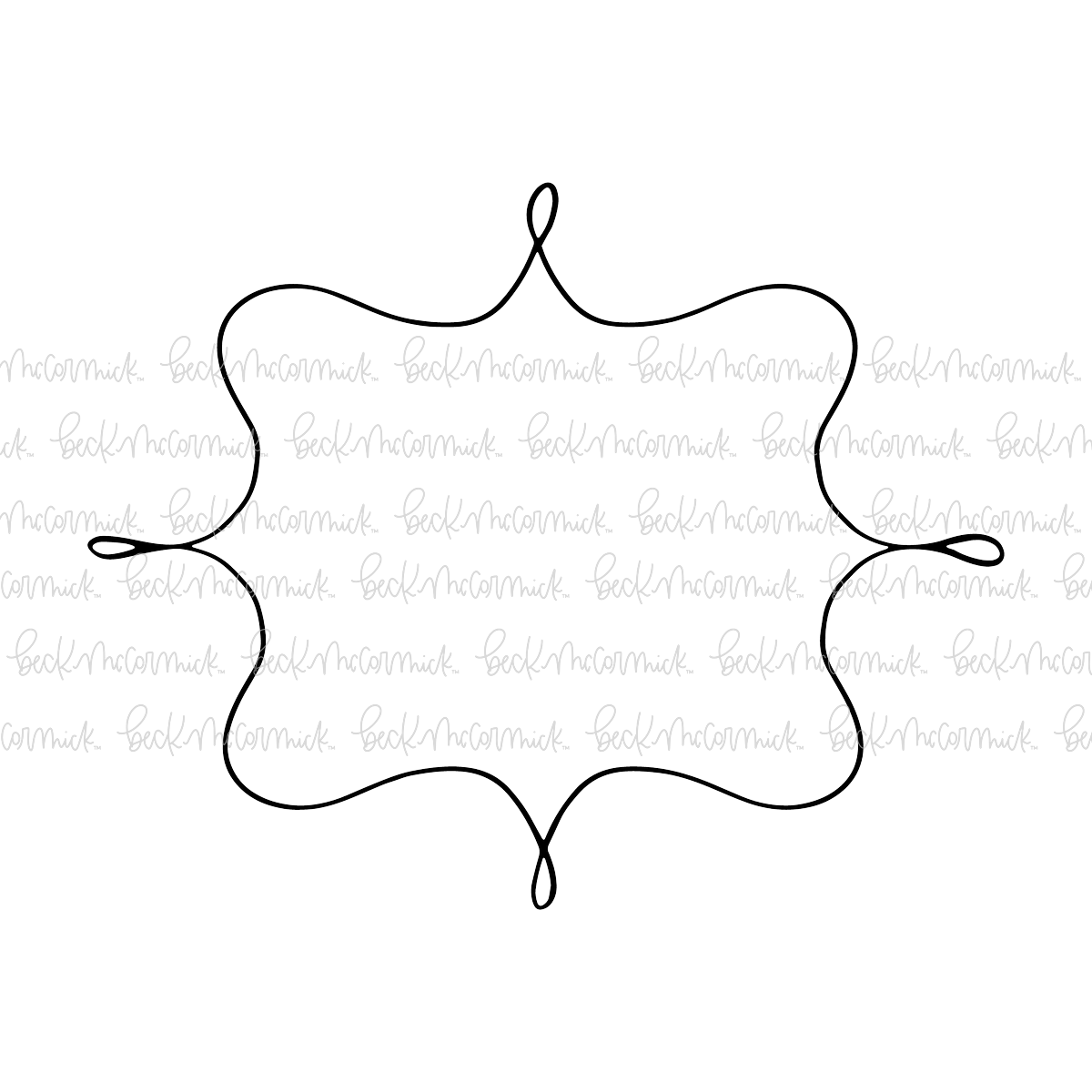Flourished Frame - Doodle SVG, Graphics