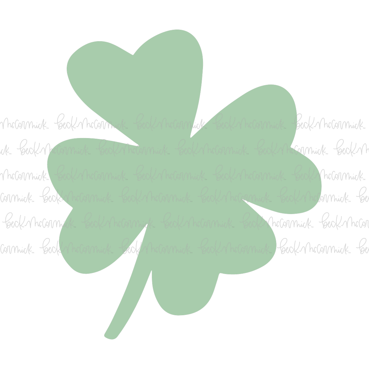 Four Leaf Clover - St. Patrick's Day SVG File