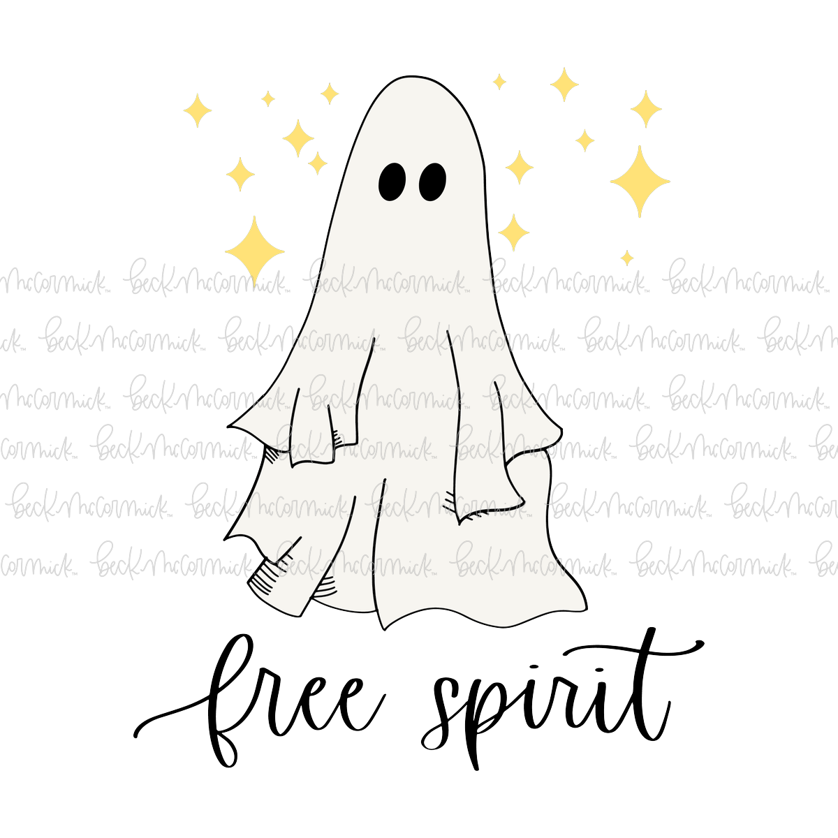 Free Spirit Ghost - Ghost SVG File, Halloween SVG File