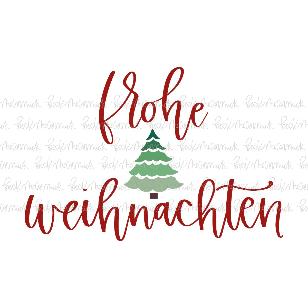 Frohe Weihnachten - Christmas SVG File