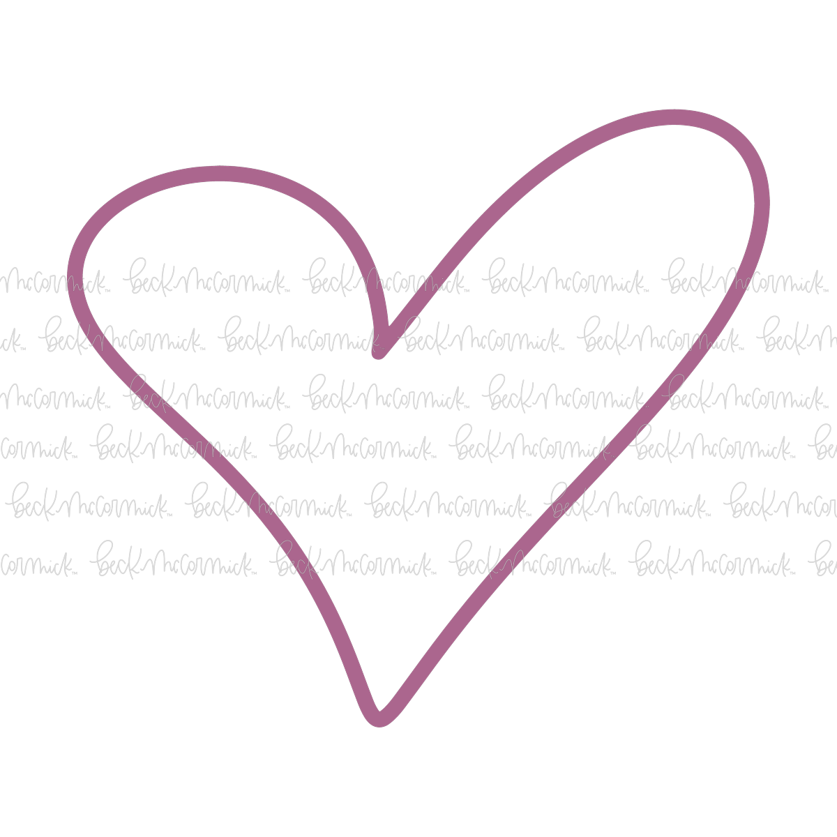 Fun Heart Shape Outline - Valentine's Day SVG File
