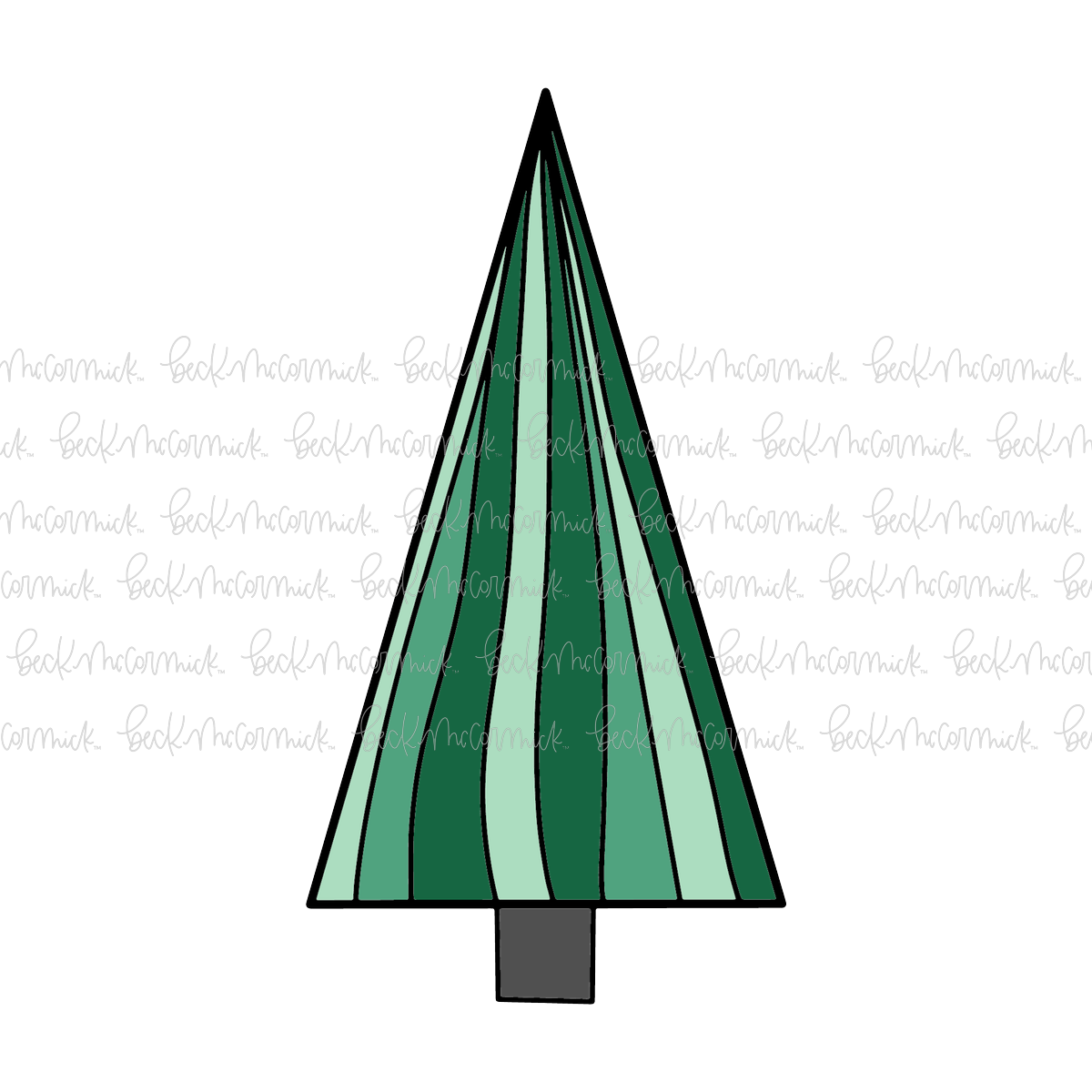 Geometric Christmas Tree Multicolor - Christmas SVG File