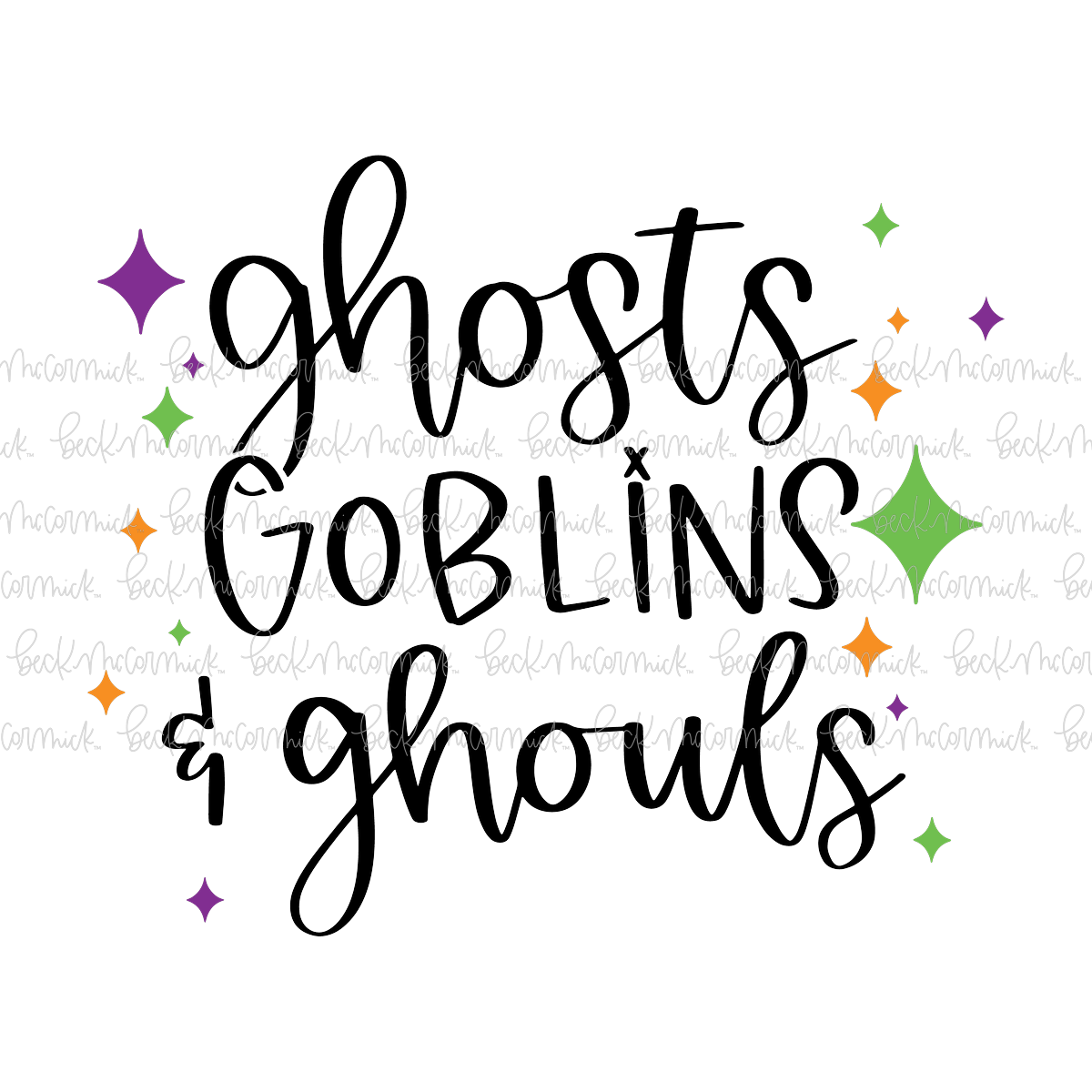 Ghosts Goblins And Ghouls - Halloween SVG File