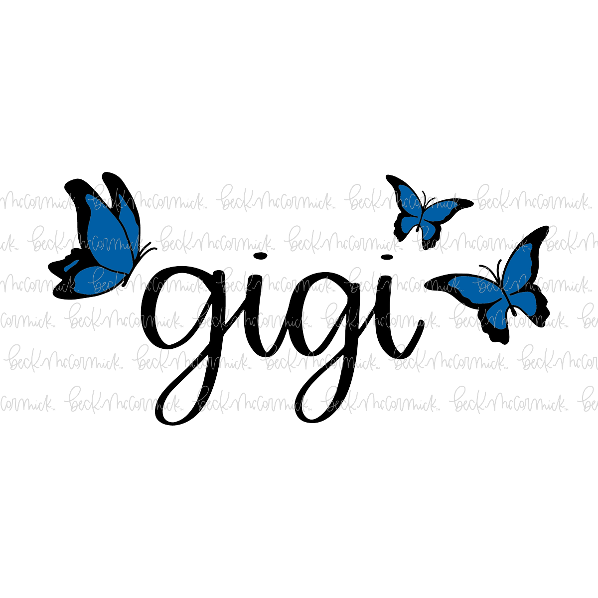 Gigi Butterflies - Family SVG File