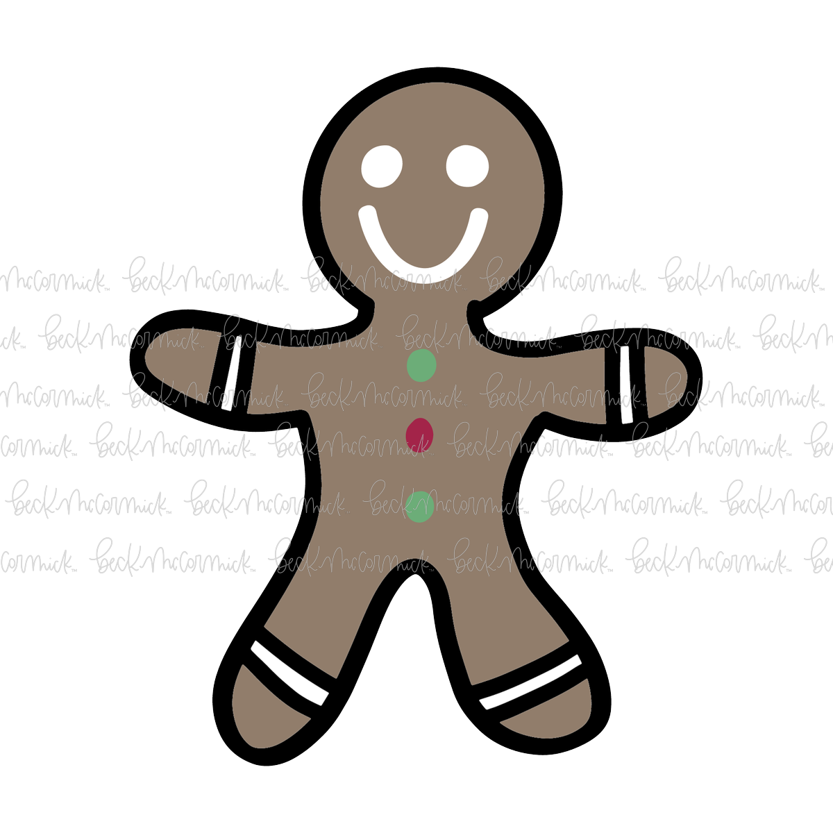Gingerbread Man - Christmas SVG File