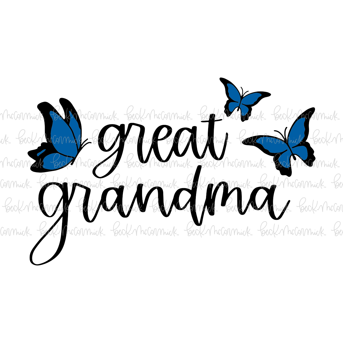 Great Grandma Butterflies - Family SVG File