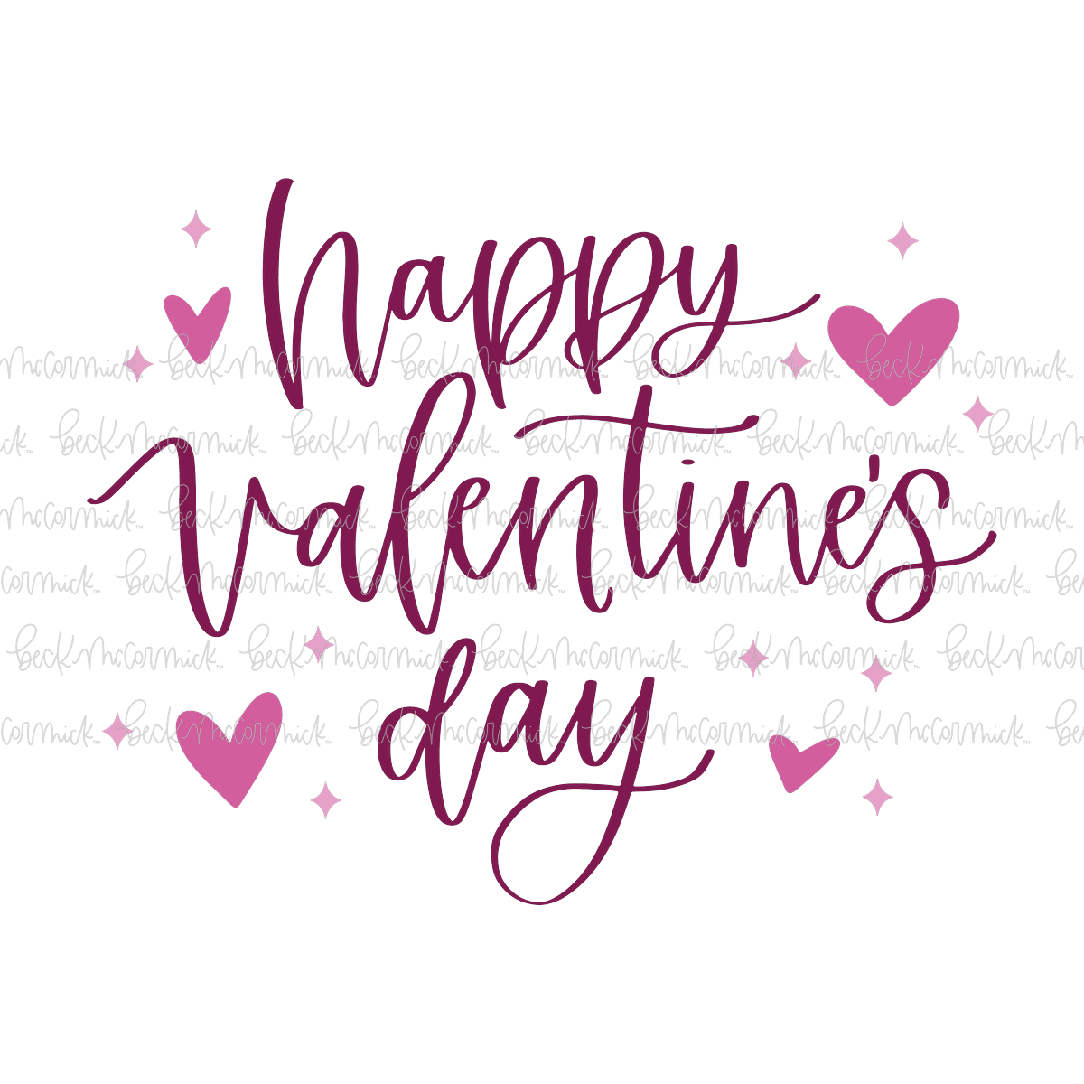 Happy Valentine's Day - Valentine's Day SVG File
