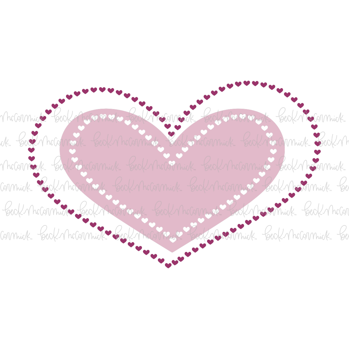 Heart Shape With Heart Outline - Doodle SVG, Graphics