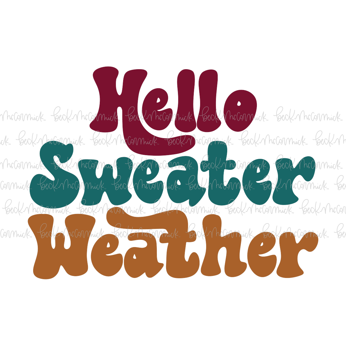 Hello Sweater Weather 2 - Thanksgiving SVG and Fall SVG