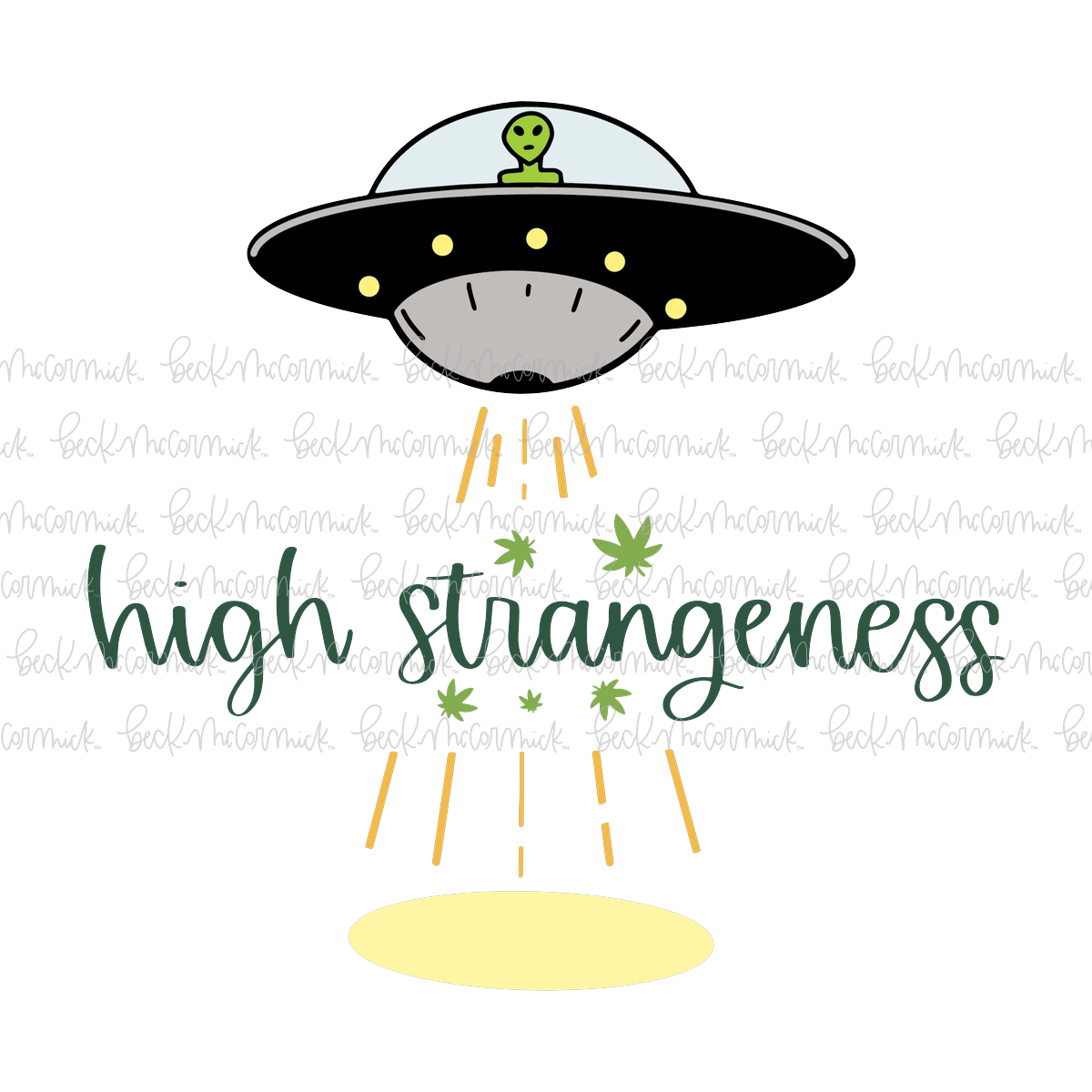 High Strangeness - Weed-themed SVG File
