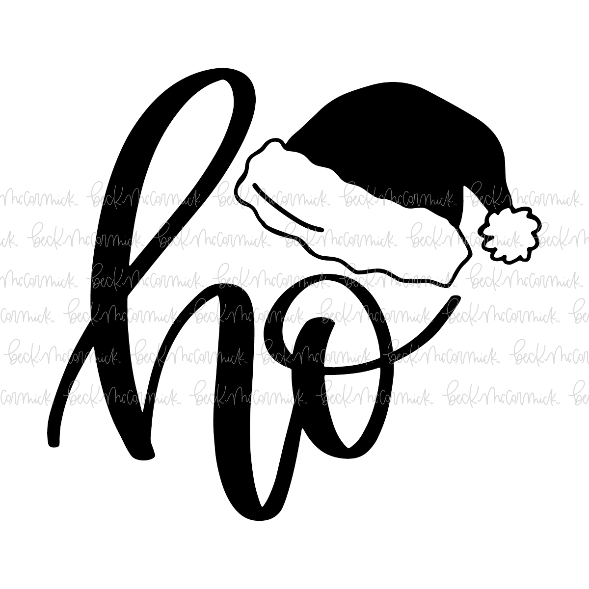 Ho - Christmas SVG File