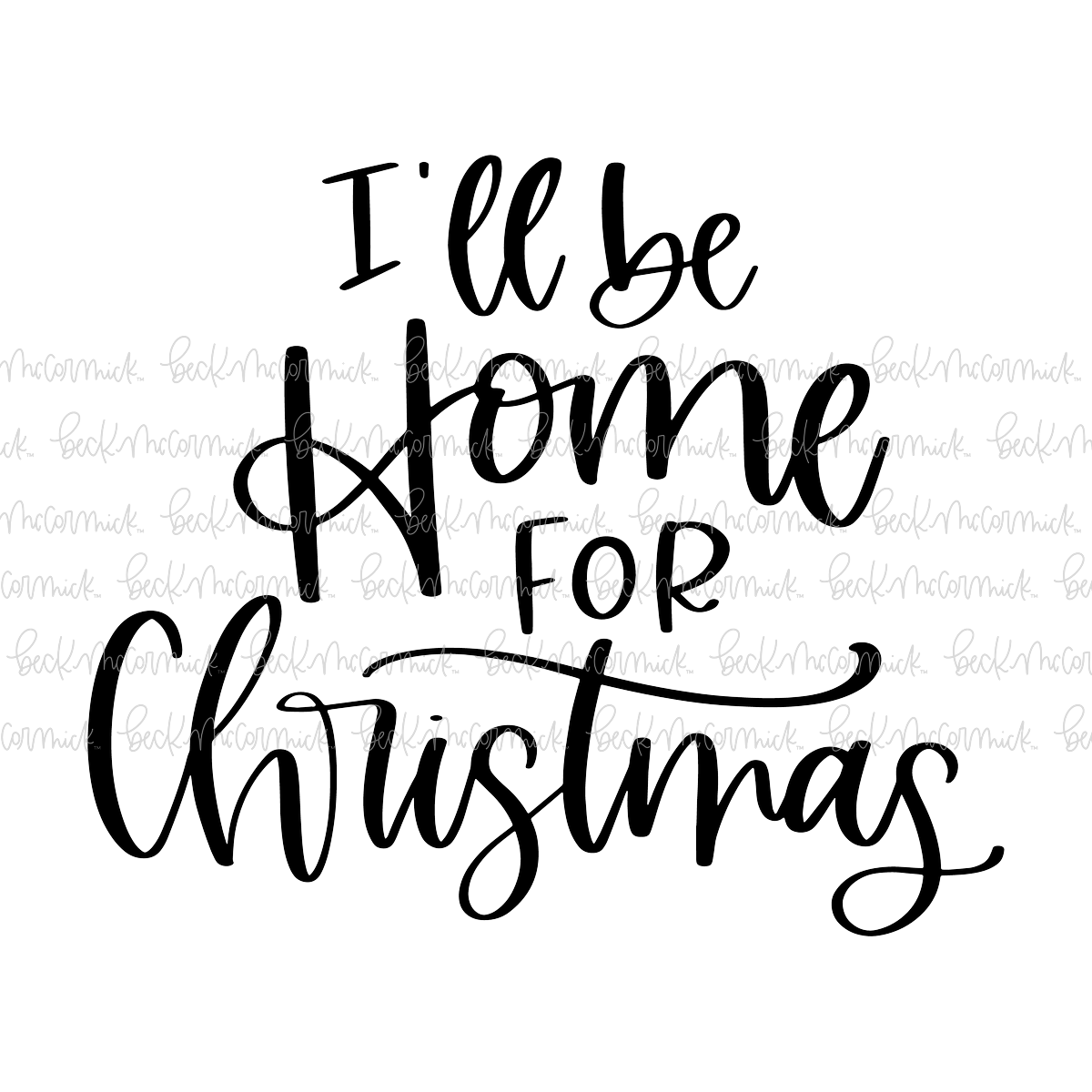 Home For Christmas - Christmas SVG File