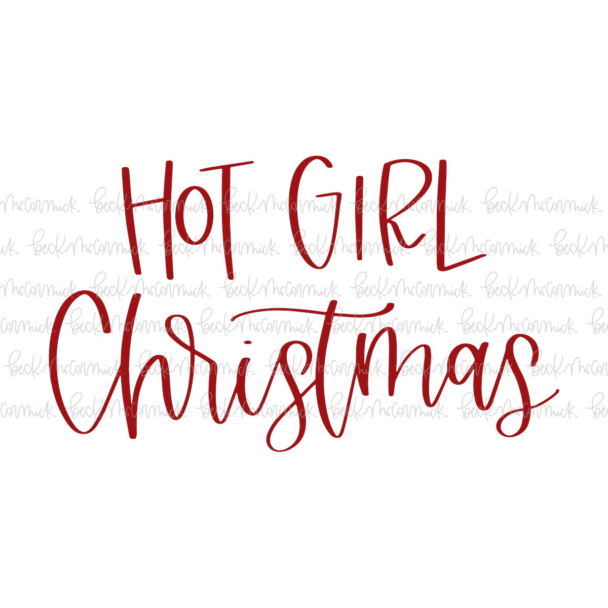 Hot Girl Christmas - Christmas SVG File