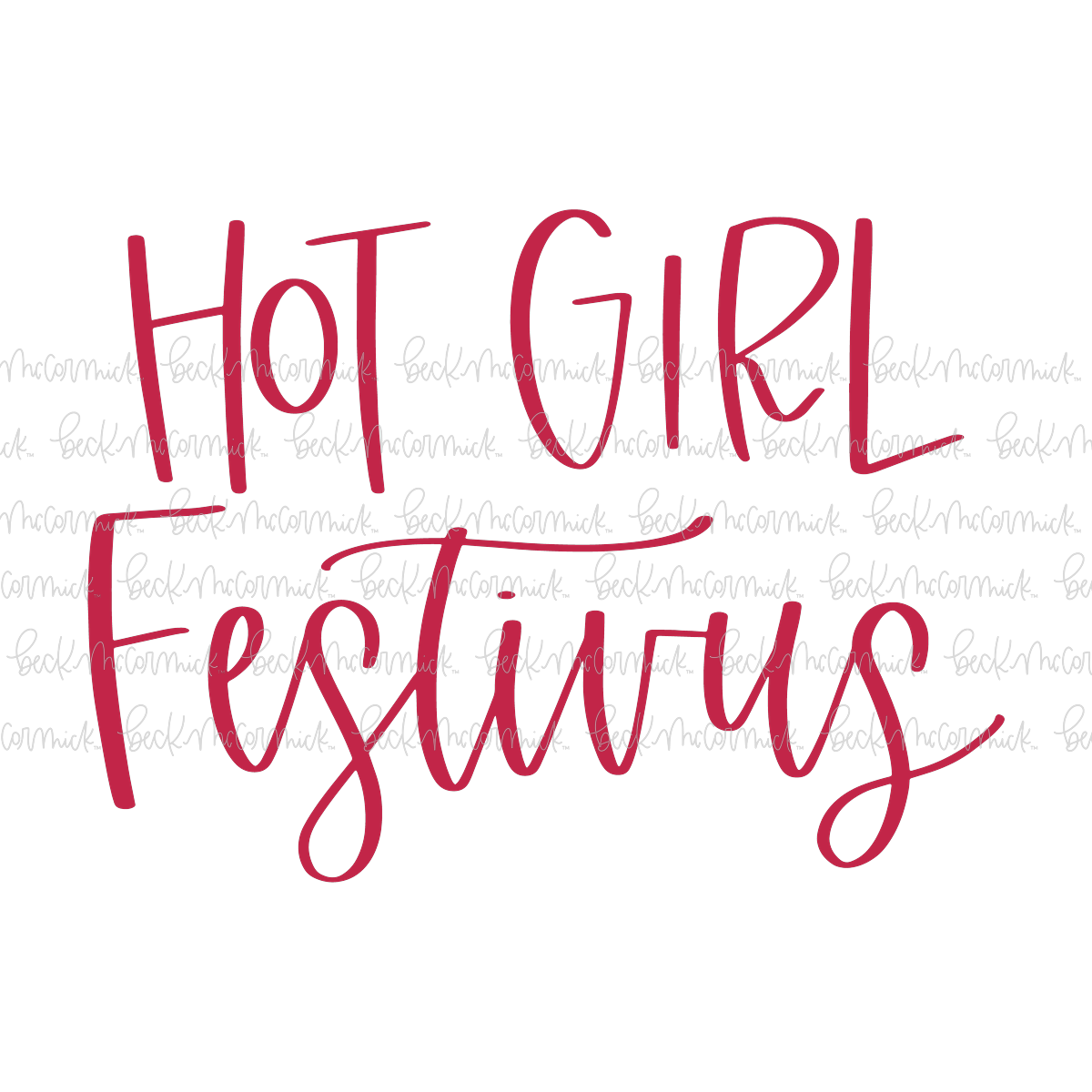 Hot Girl Festivus - Christmas SVG File