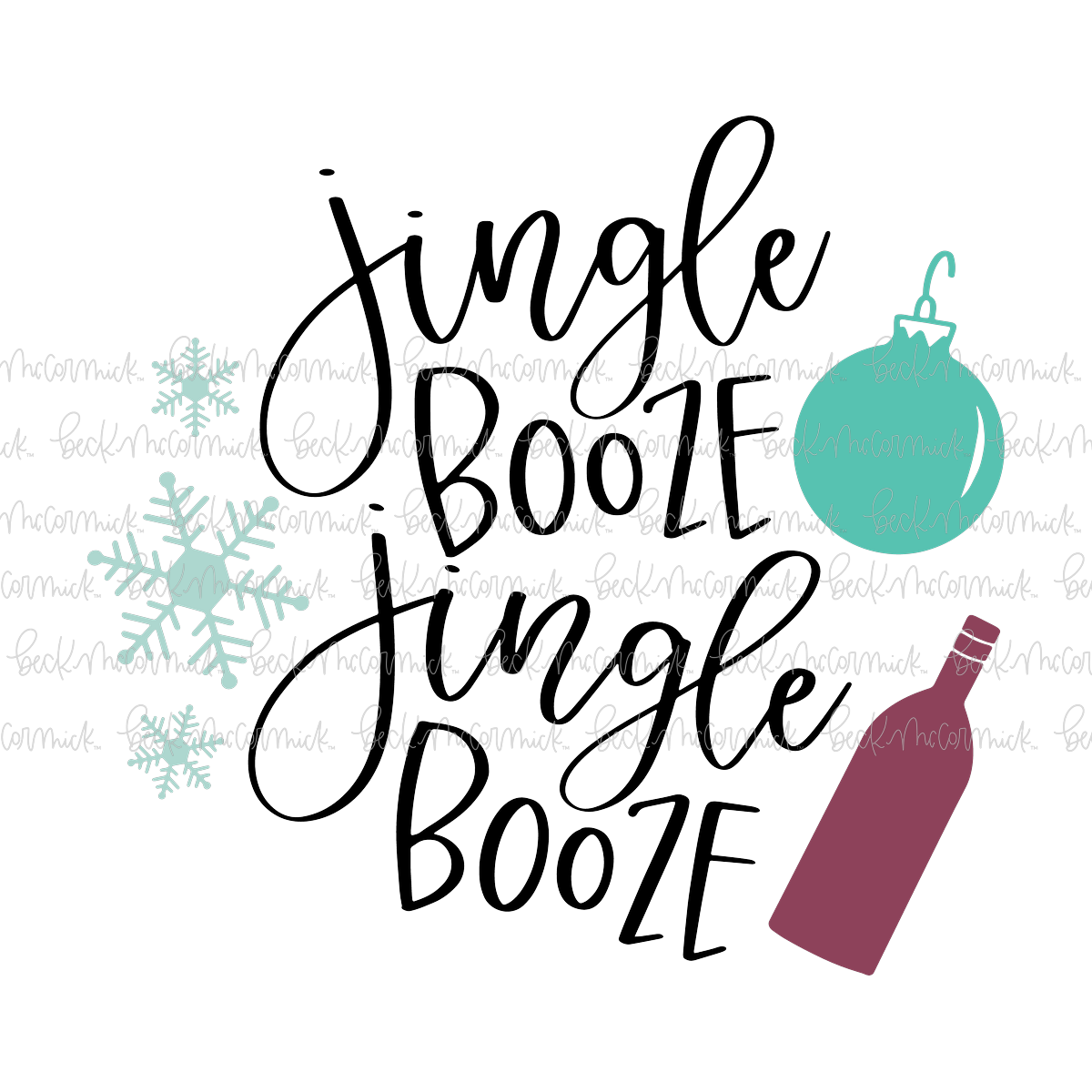 Jingle Booze Jingle Booze - Christmas SVG File