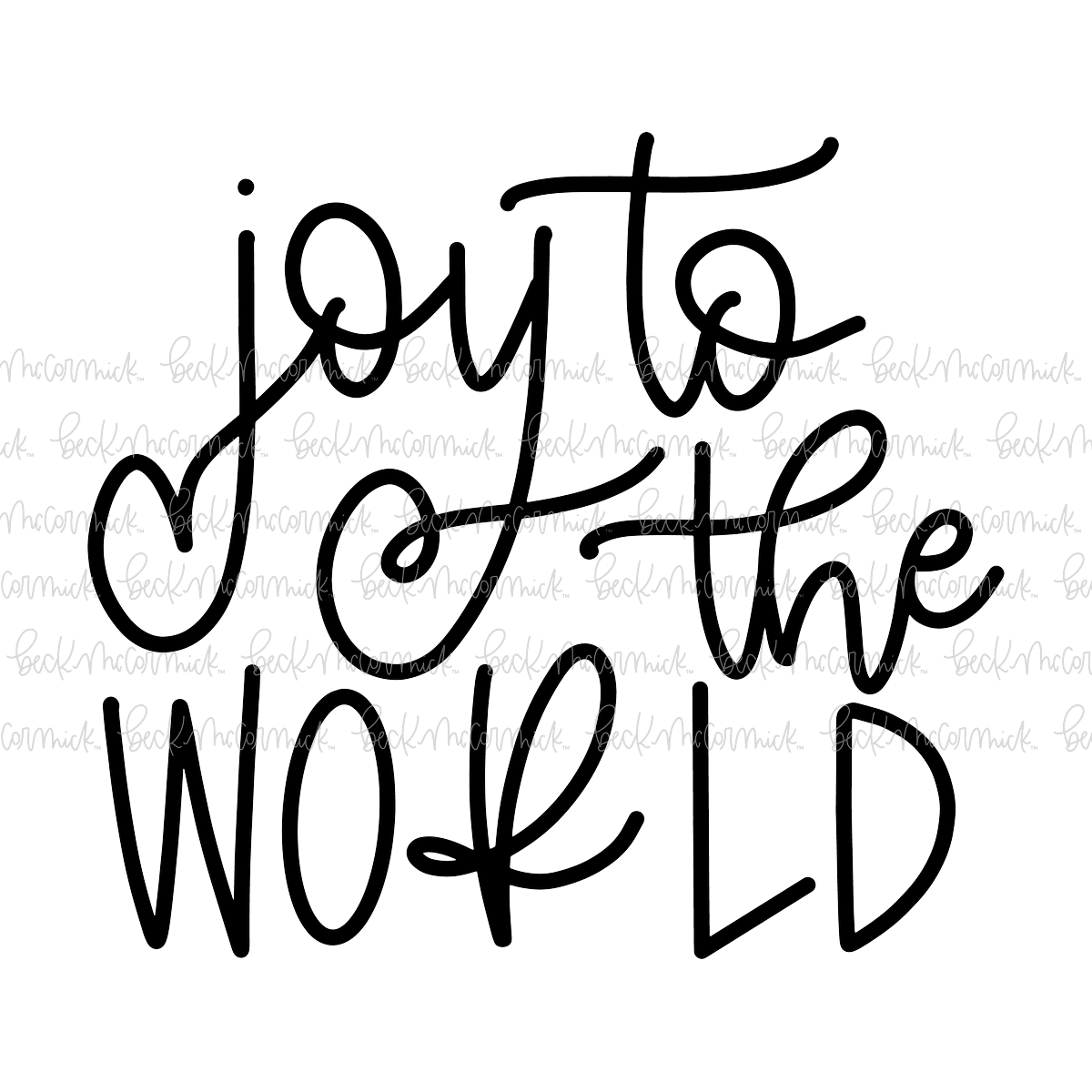Joy To The World - Christmas SVG File
