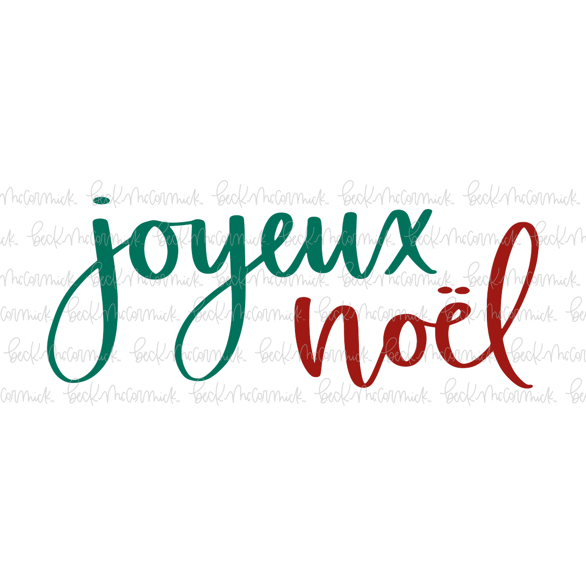 Joyeux Noel - Christmas SVG File