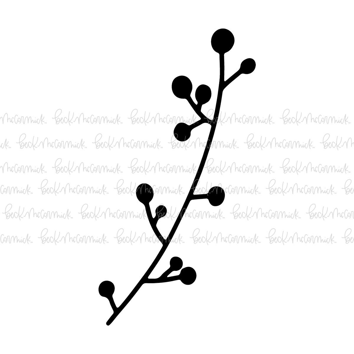 Laurel Branch 12 - Botanical SVG