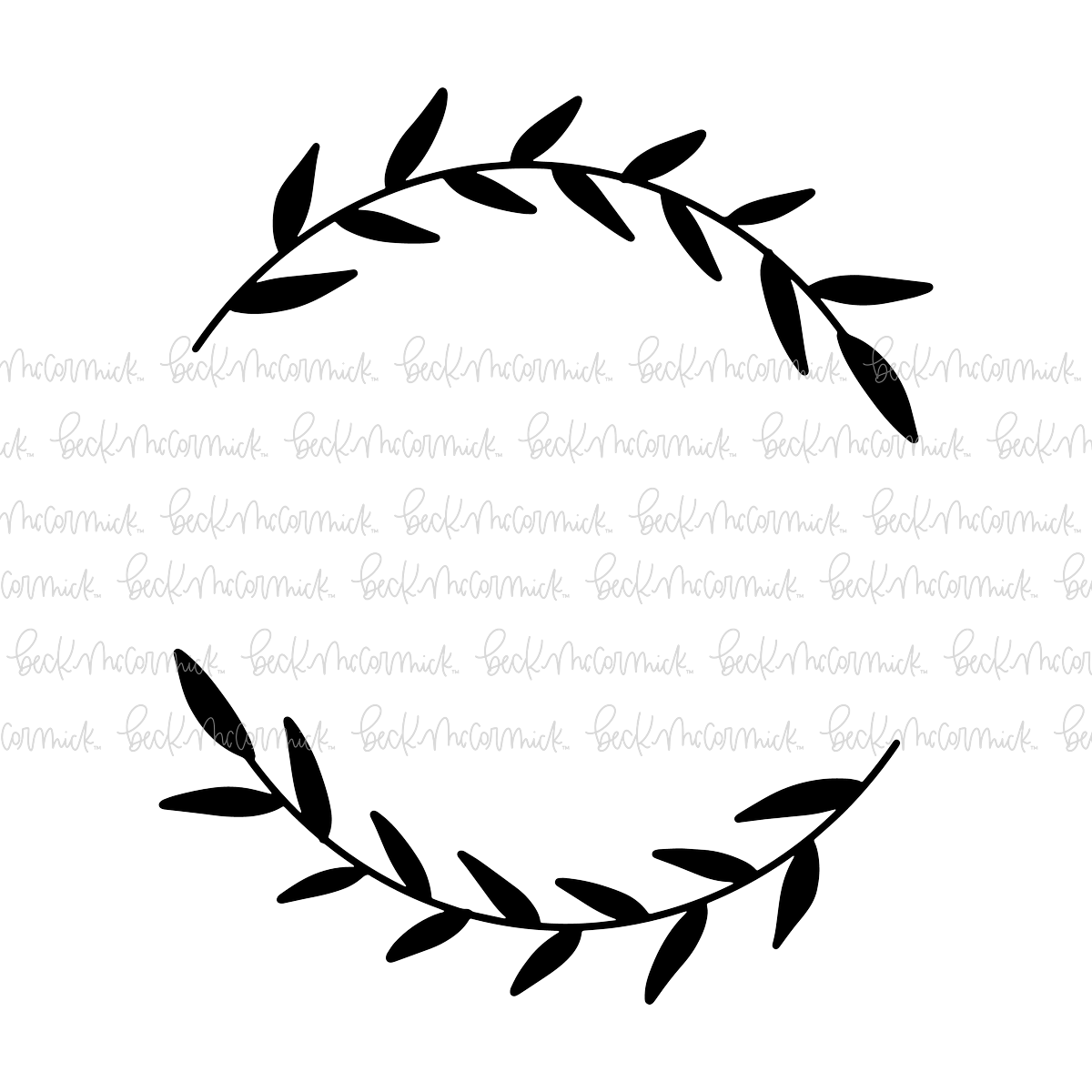 Laurel Solid - Botanical SVG
