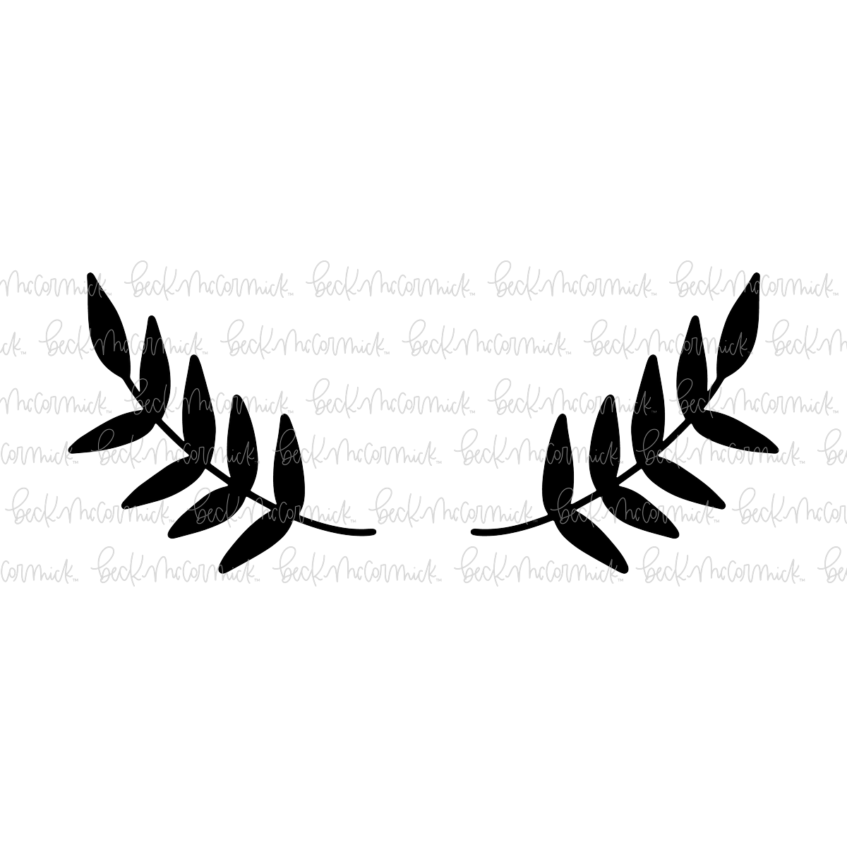 Laurels Solid - Botanical SVG
