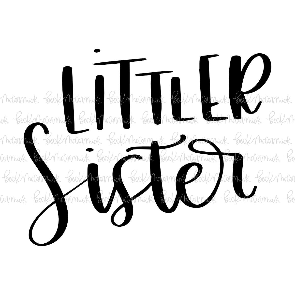 Littler Sister - Family SVG File